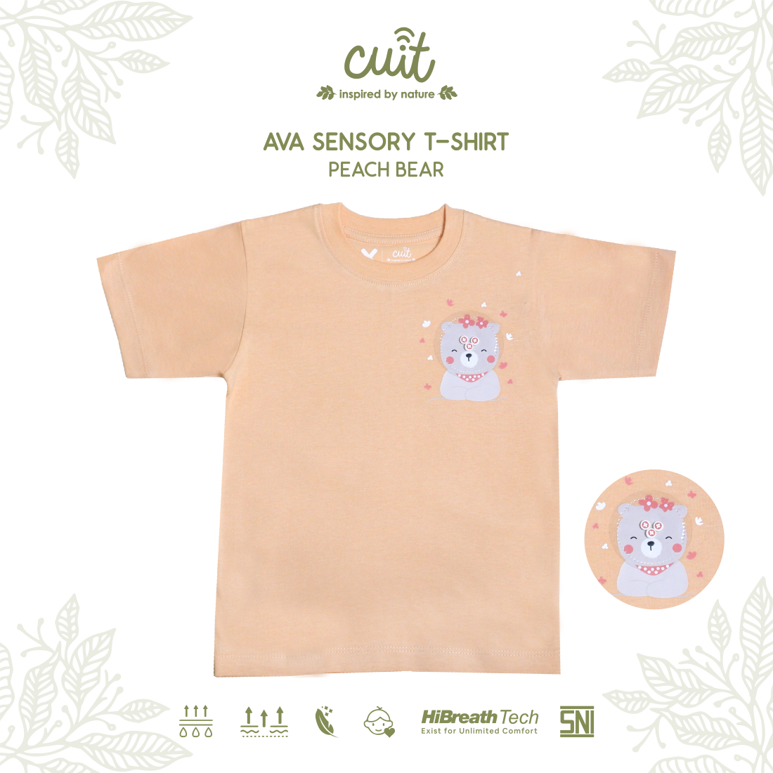 Cuit Ava Sensory Tee 1-6 Tahun