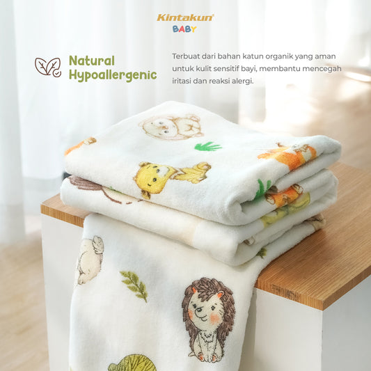 Kintaun Baby Cotton Bath Towel 50x100 Jungle Adventure