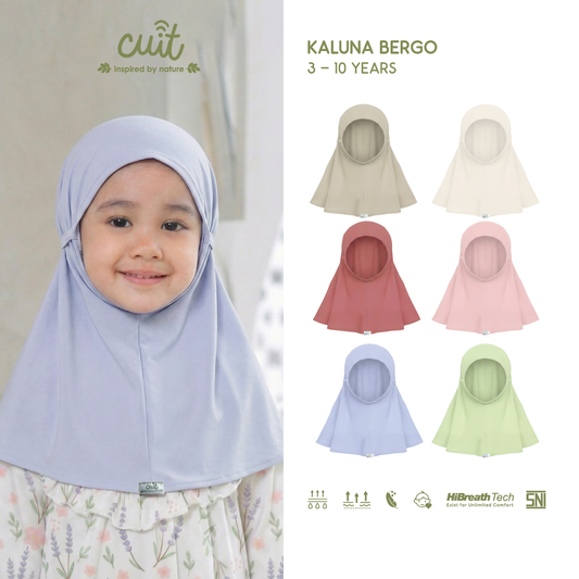 Cuit Kaluna Bergo Kids Hijab 3 - 10 Tahun