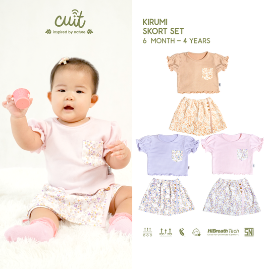 Cuit Kirumi Skort Set Celana Rok