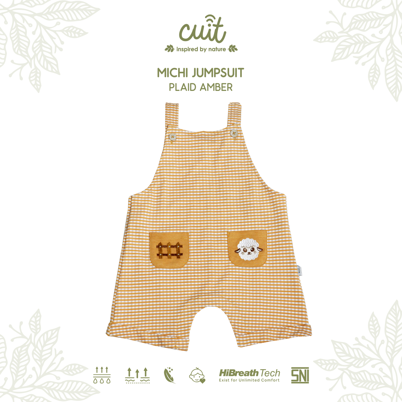 Cuit Michi Overall Jumpsuit 1-4 Tahun