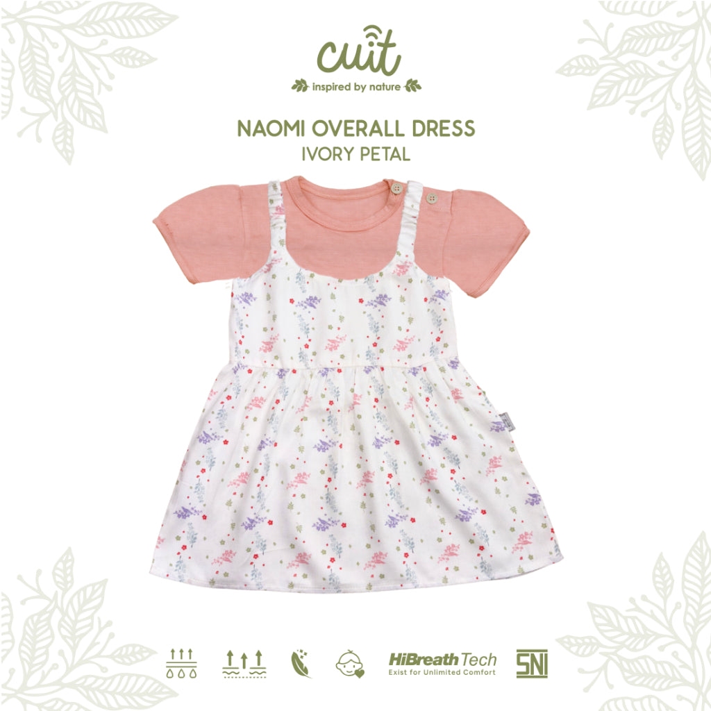 Cuit Naomi Overall Floral Dress 3 Bulan - 2 Tahun