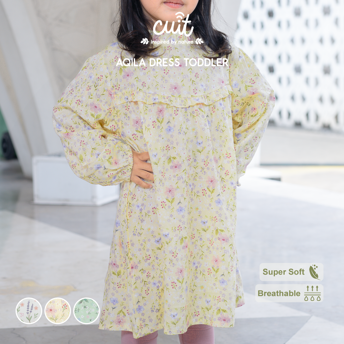 Cuit Aqila Dress Anak 3 - 10 Tahun