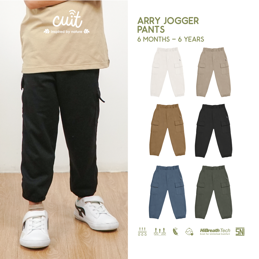 Cuit Arry Celana Panjang Jogger 6 Bulan - 6 Tahun