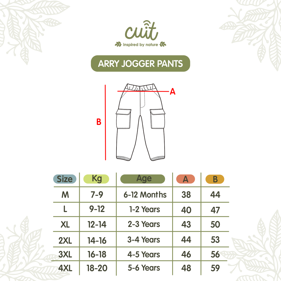 Cuit Arry Celana Panjang Jogger 6 Bulan - 6 Tahun