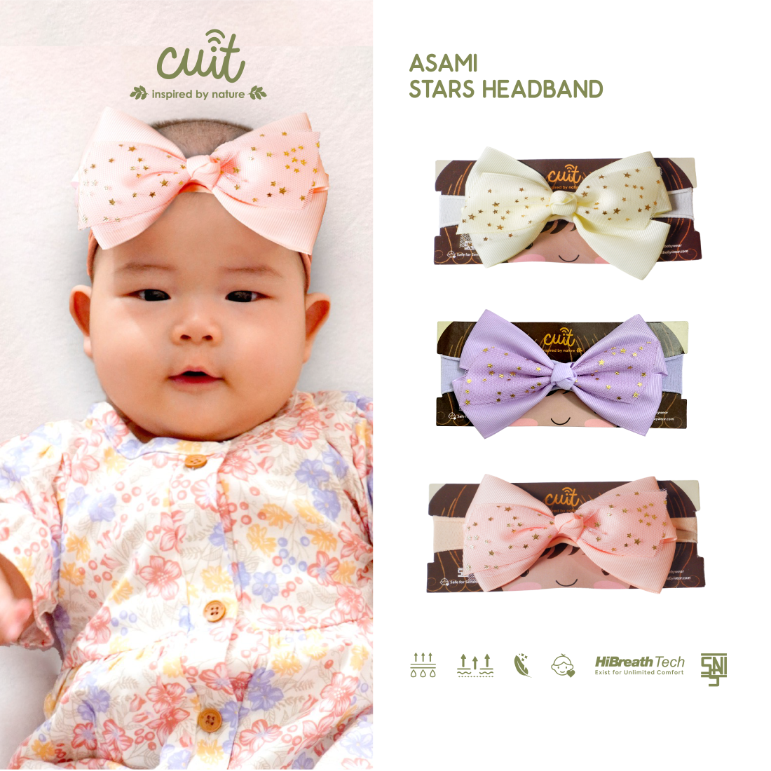 Cuit Asami Bandana Pita Bayi