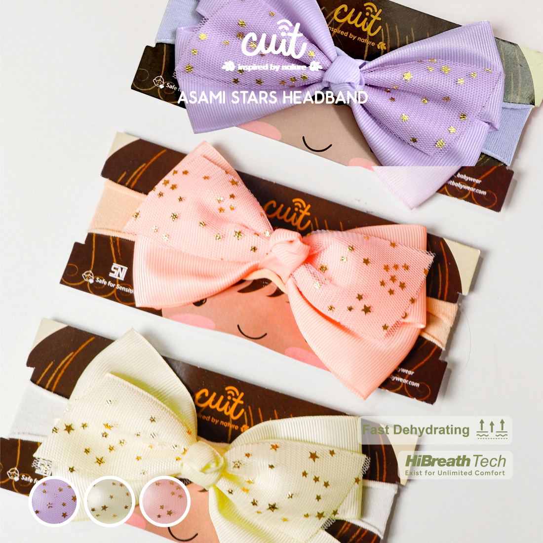 Cuit Asami Bandana Pita Bayi