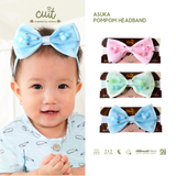 Cuit Asuka Bandana Pompom Pita Bayi