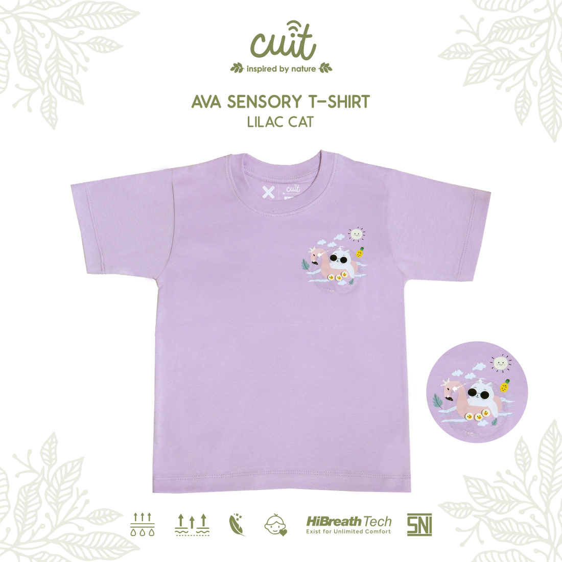 Cuit Ava Sensory Tee 1-6 Tahun