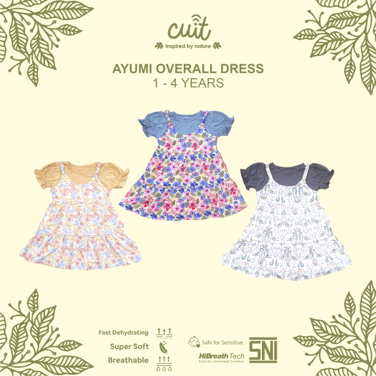 Cuit Ayumi Overall Dress 1-6 Tahun