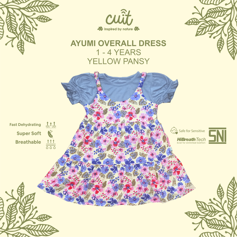 Cuit Ayumi Overall Dress 1-6 Tahun
