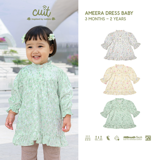 Cuit Ameera Dress 3 Bulan - 2 Tahun