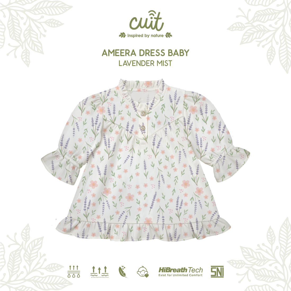 Cuit Ameera Dress 3 Bulan - 2 Tahun