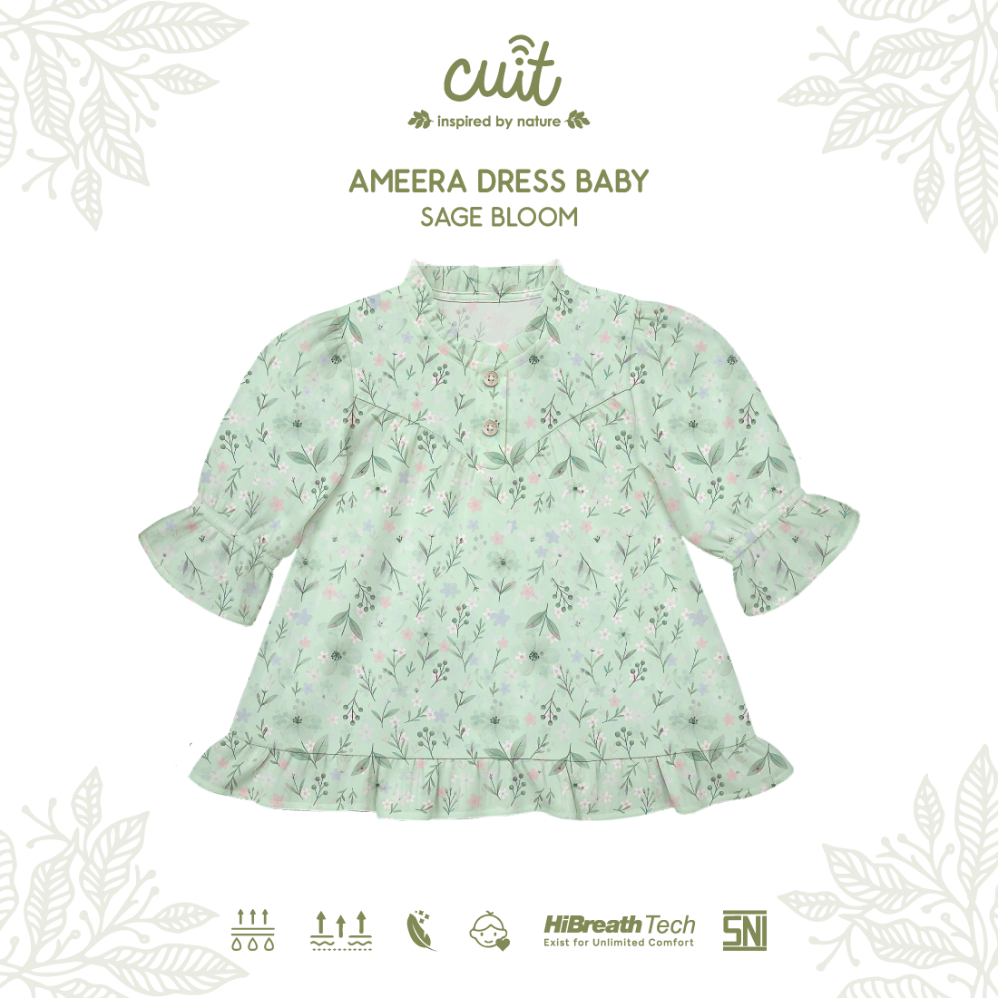 Cuit Ameera Dress 3 Bulan - 2 Tahun
