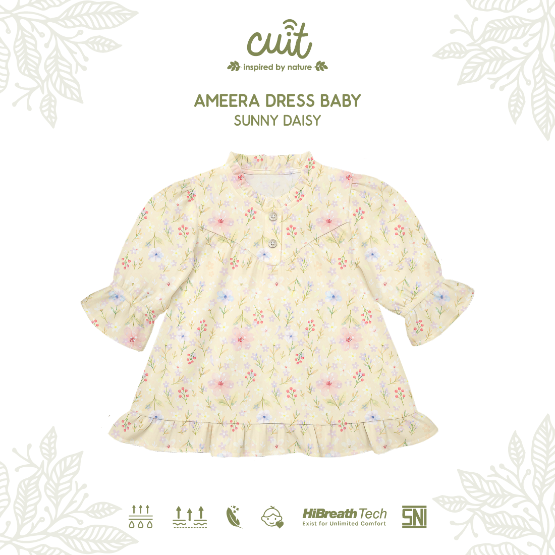 Cuit Ameera Dress 3 Bulan - 2 Tahun