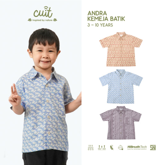 Cuit Andra Kemeja Batik 3-10 Tahun
