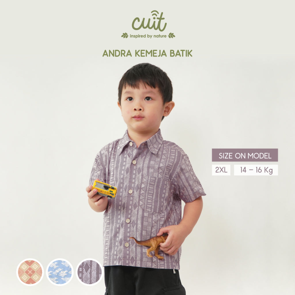 Cuit Andra Kemeja Batik 3-10 Tahun