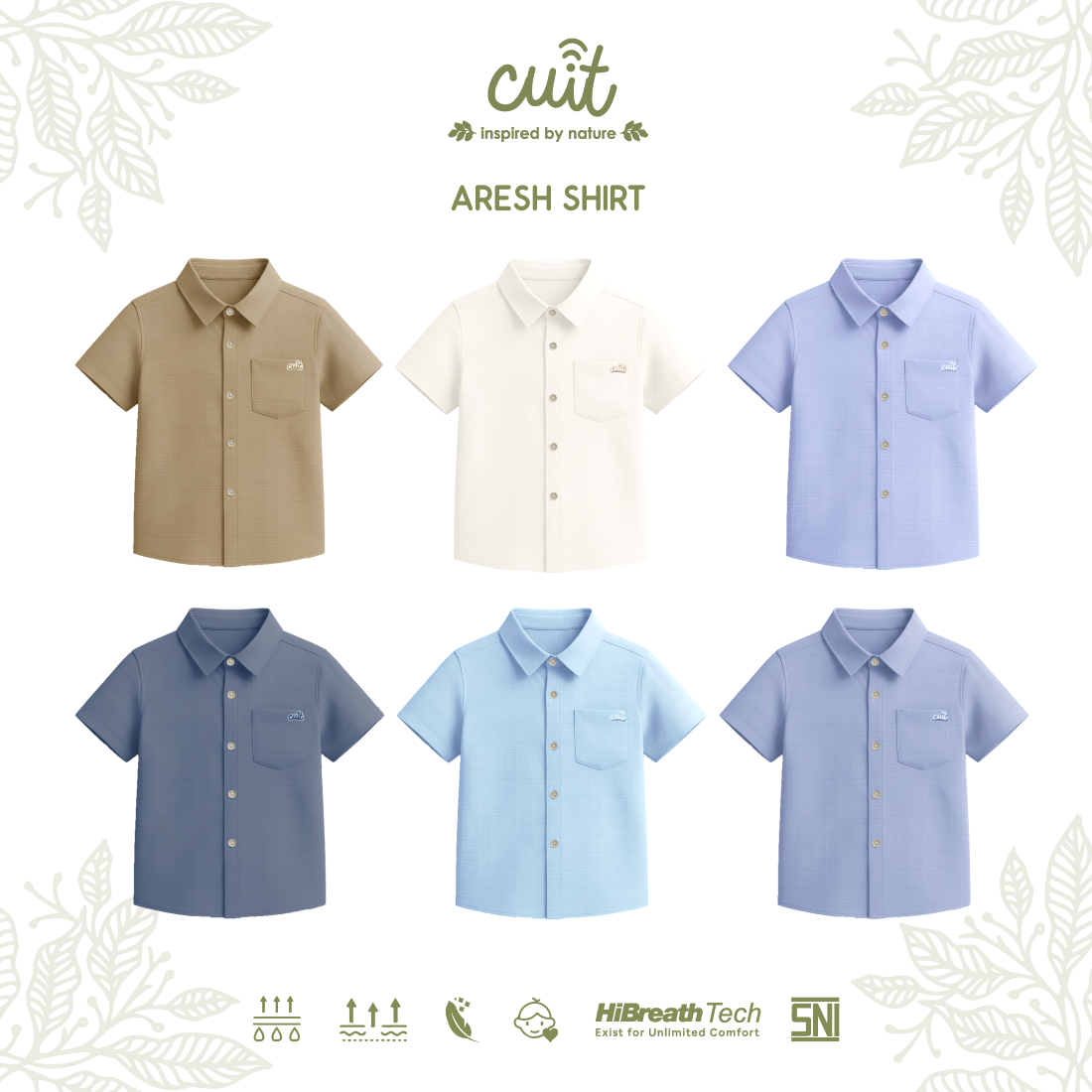Cuit Aresh Kemeja Anak 3-10 Tahun