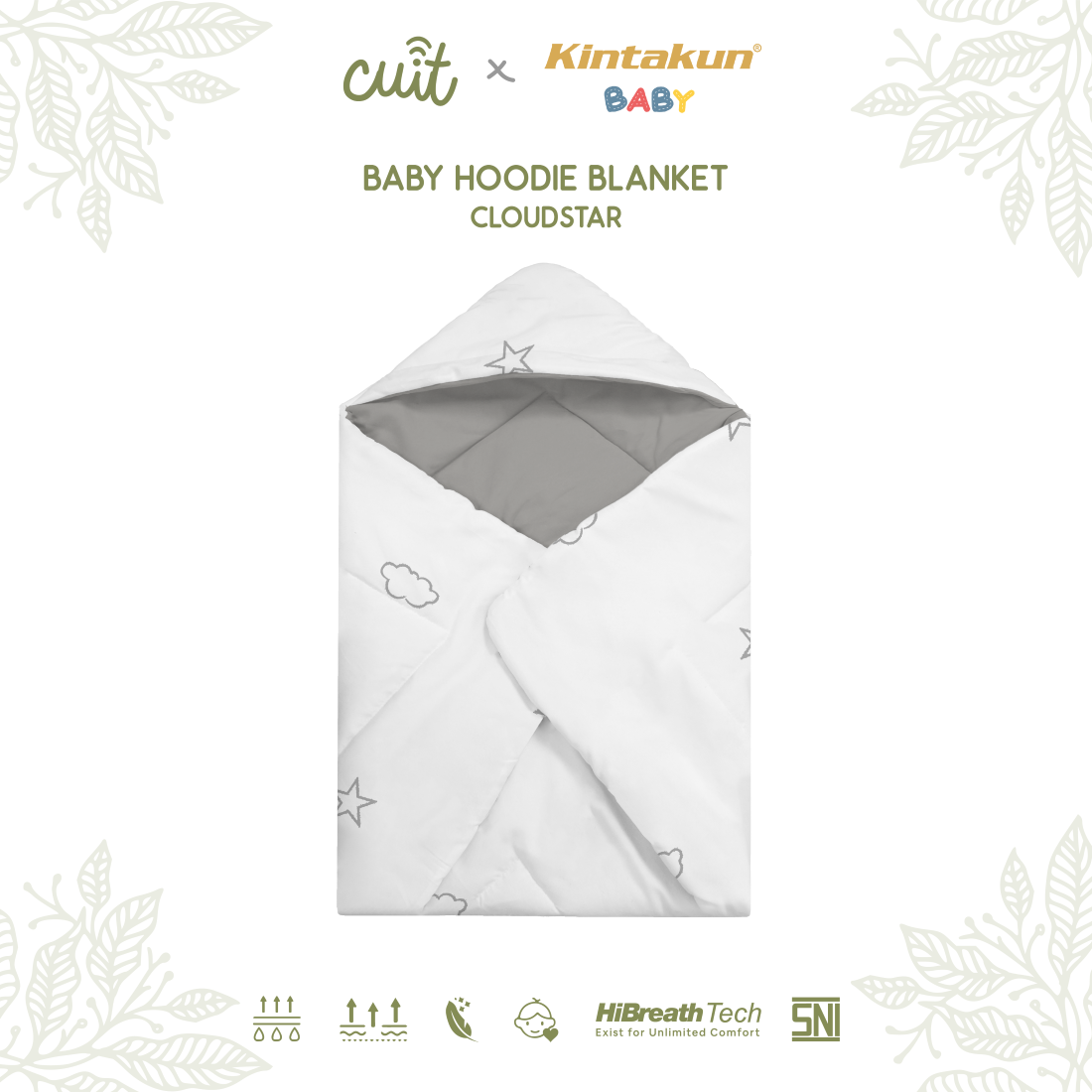 Kintakun Baby Hoodie Blanket 75 x 75