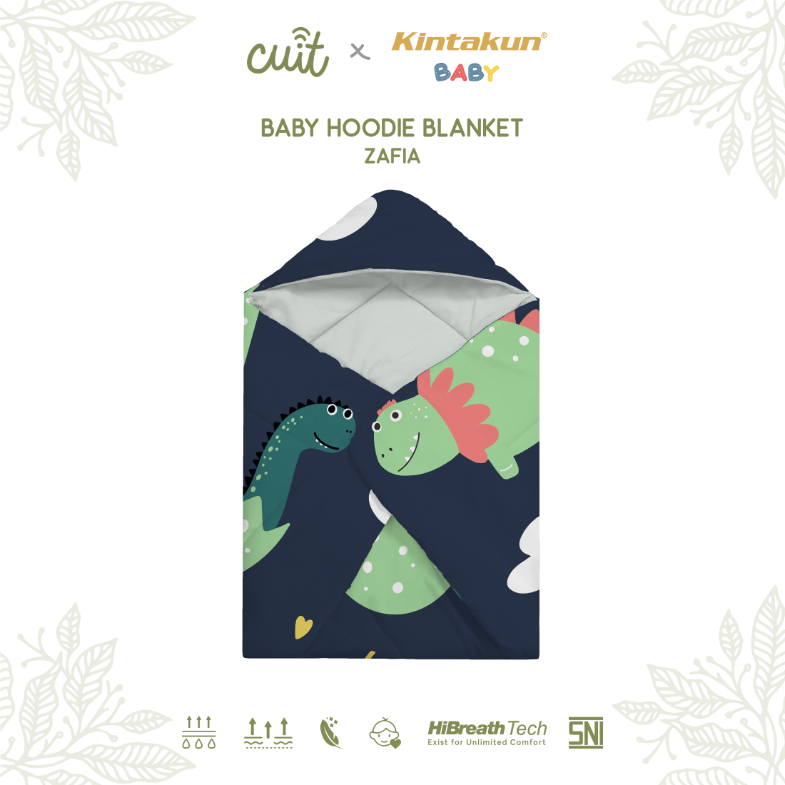 Kintakun Baby Hoodie Blanket 75 x 75