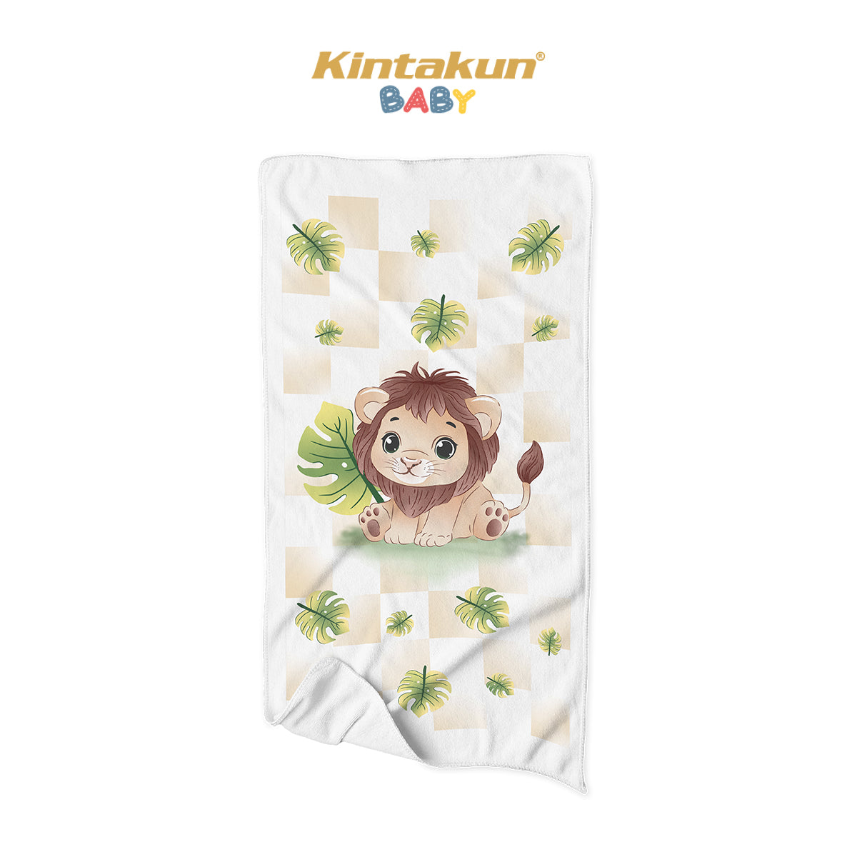 Kintaun Baby Cotton Bath Towel 50x100 Jungle Adventure