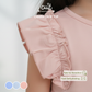 Cuit Chiara Crop Top Kaos Ruffle Anak Perempuan 3-10 Tahun