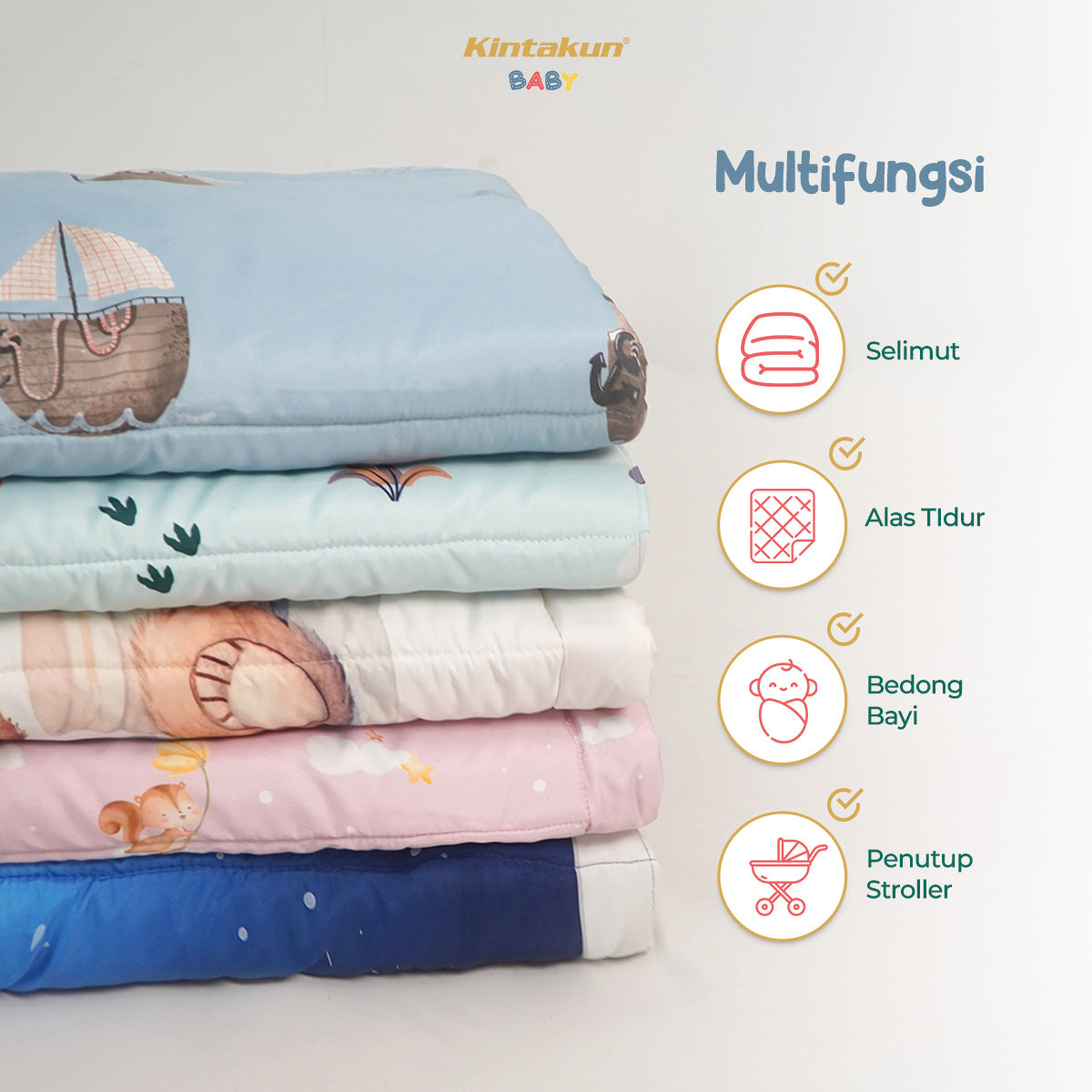 Kintakun Baby Selimut Bayi Comforter Only Ukuran 75 x 100 cm