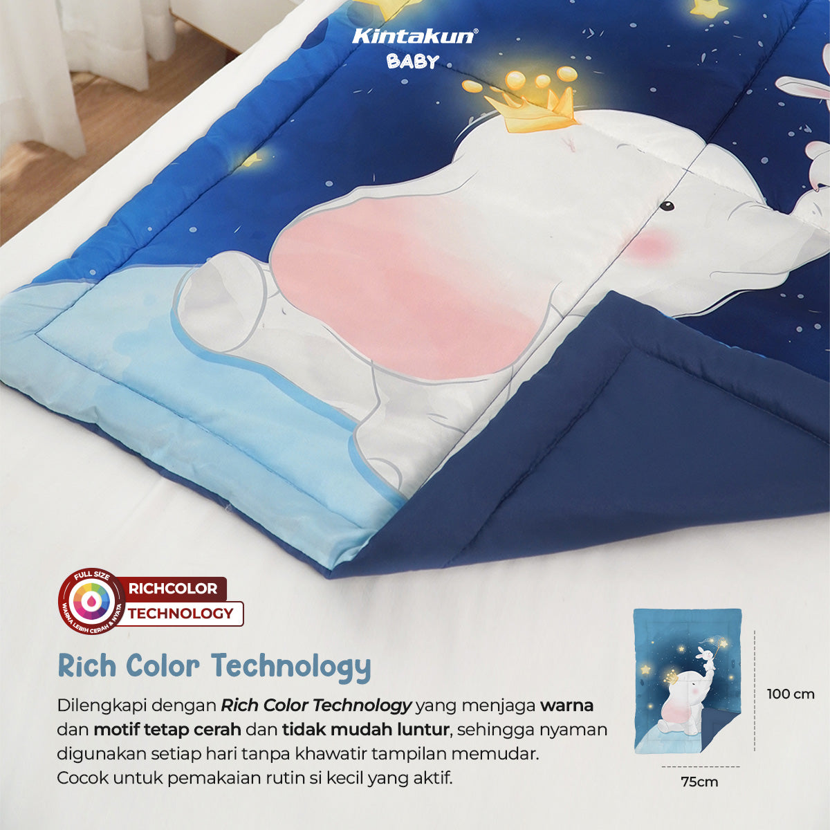 Kintakun Baby Selimut Bayi Comforter Only Ukuran 75 x 100 cm
