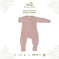 Cuit Turu Eco Double Zipper Sleepsuit Polos 0-12 Bulan