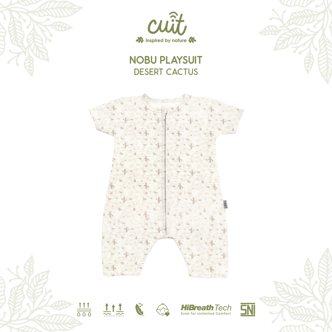 Cuit Nobu Playsuit Zipper 3 Bulan - 2 Tahun