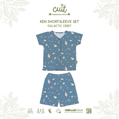 Cuit Ken Setelan Tangan Pendek Motif Karakter 0-2 Tahun