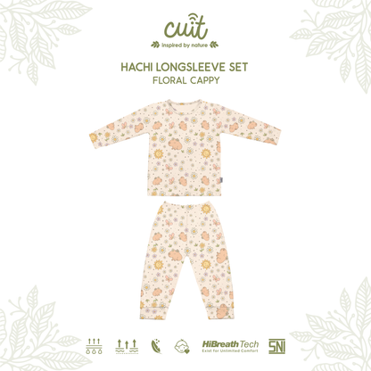 Cuit Hachi Setelan Tangan Panjang Motif Karakter 1-6 Tahun