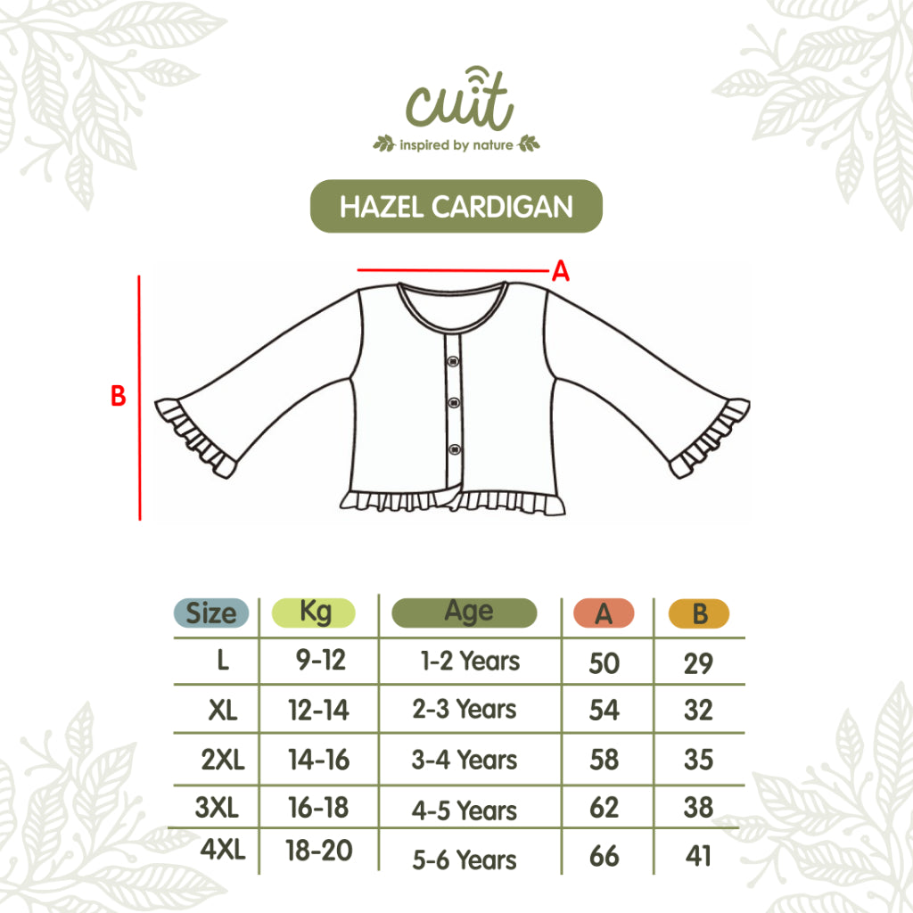 Cuit Hazel Kardigan Anak 1-6 Tahun