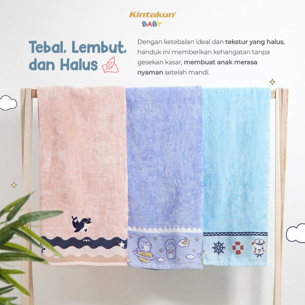 Kintakun Baby Handuk Mandi 60 x 120 cm Motif Karakter