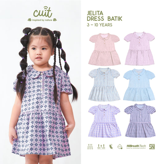 Cuit Jelita Dress Batik 3-10 Tahun
