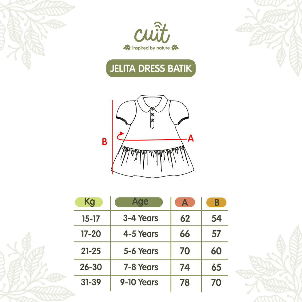 Cuit Jelita Dress Batik 3-10 Tahun