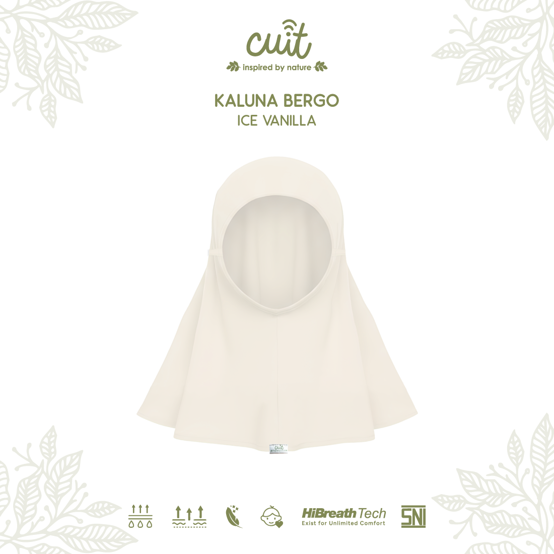 Cuit Kaluna Bergo Kids Hijab 3 - 10 Tahun