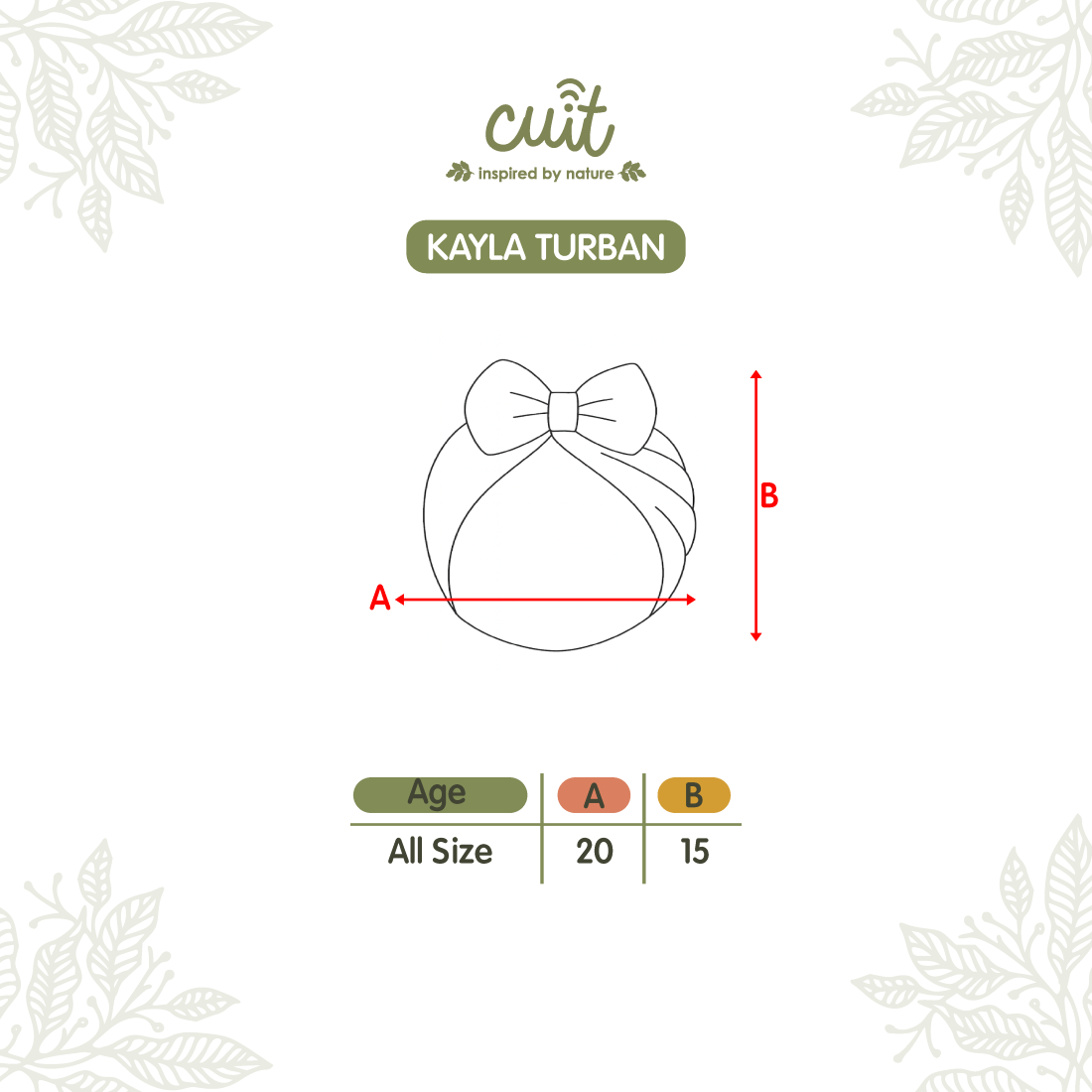 Cuit Kayla Turban Anak