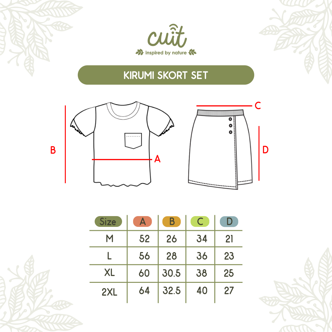 Cuit Kirumi Skort Set Celana Rok