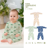 Cuit Kana Setelan Tangan Panjang Motif Karakter 0-2 Tahun