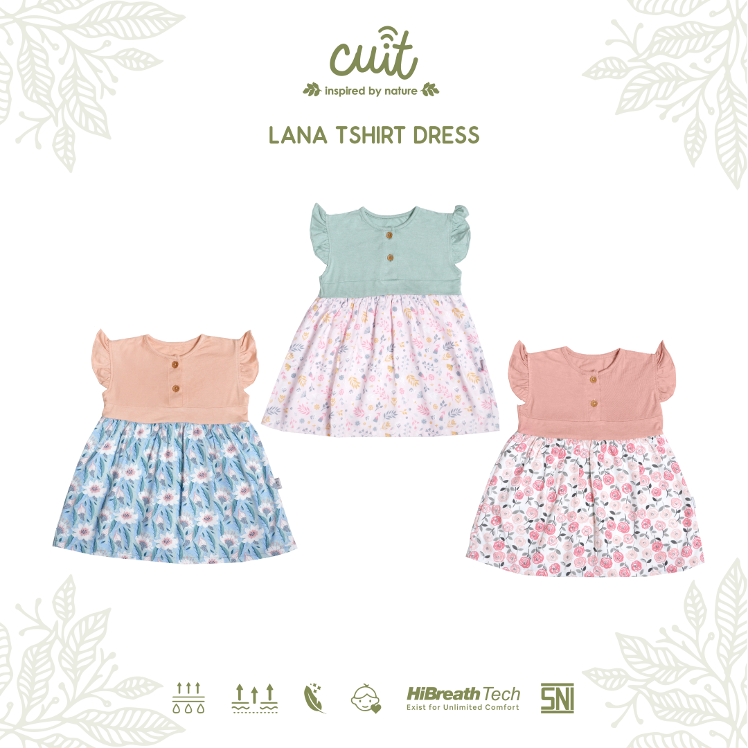 Cuit Lana Tshirt Dress Anak 3 Bulan - 2 Tahun