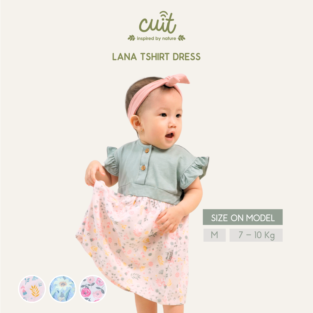 Cuit Lana Tshirt Dress Anak 3 Bulan - 2 Tahun