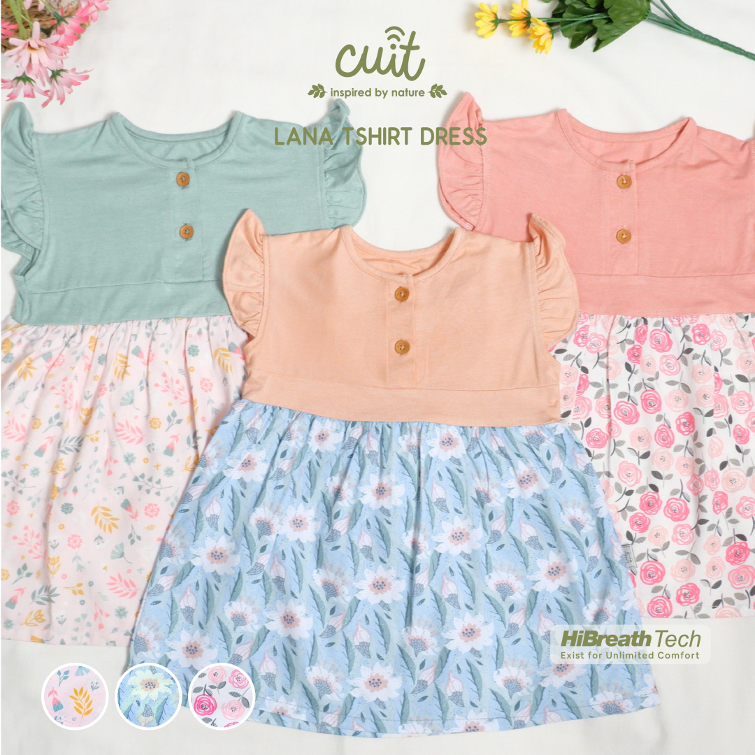 Cuit Lana Tshirt Dress Anak 3 Bulan - 2 Tahun