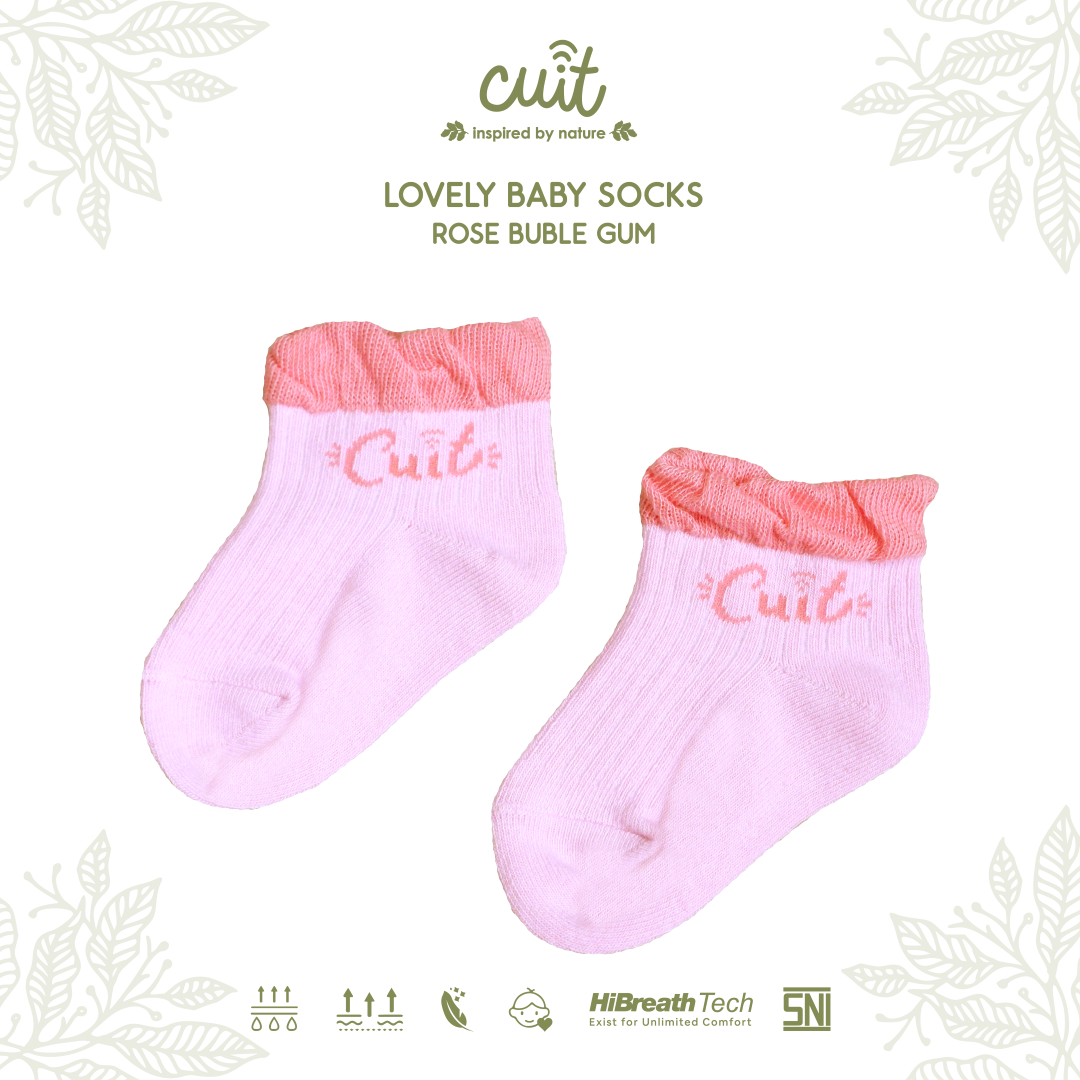 Cuit Lovely Ruffle Socks Kaos Kaki 6-12 Bulan