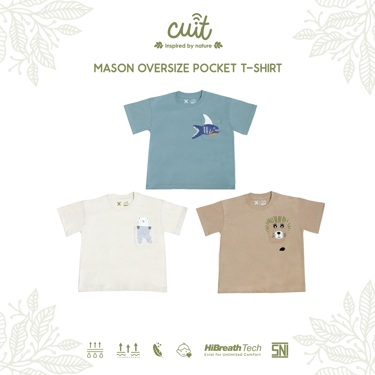 Mason Sensory Oversized Tee 1-6 Tahun