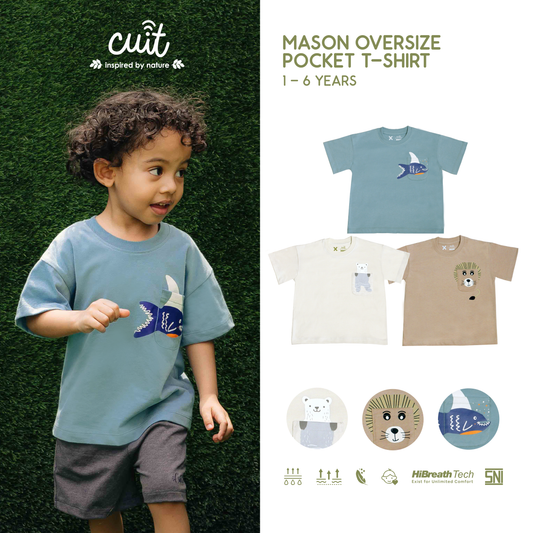 Mason Sensory Oversized Tee 1-6 Tahun
