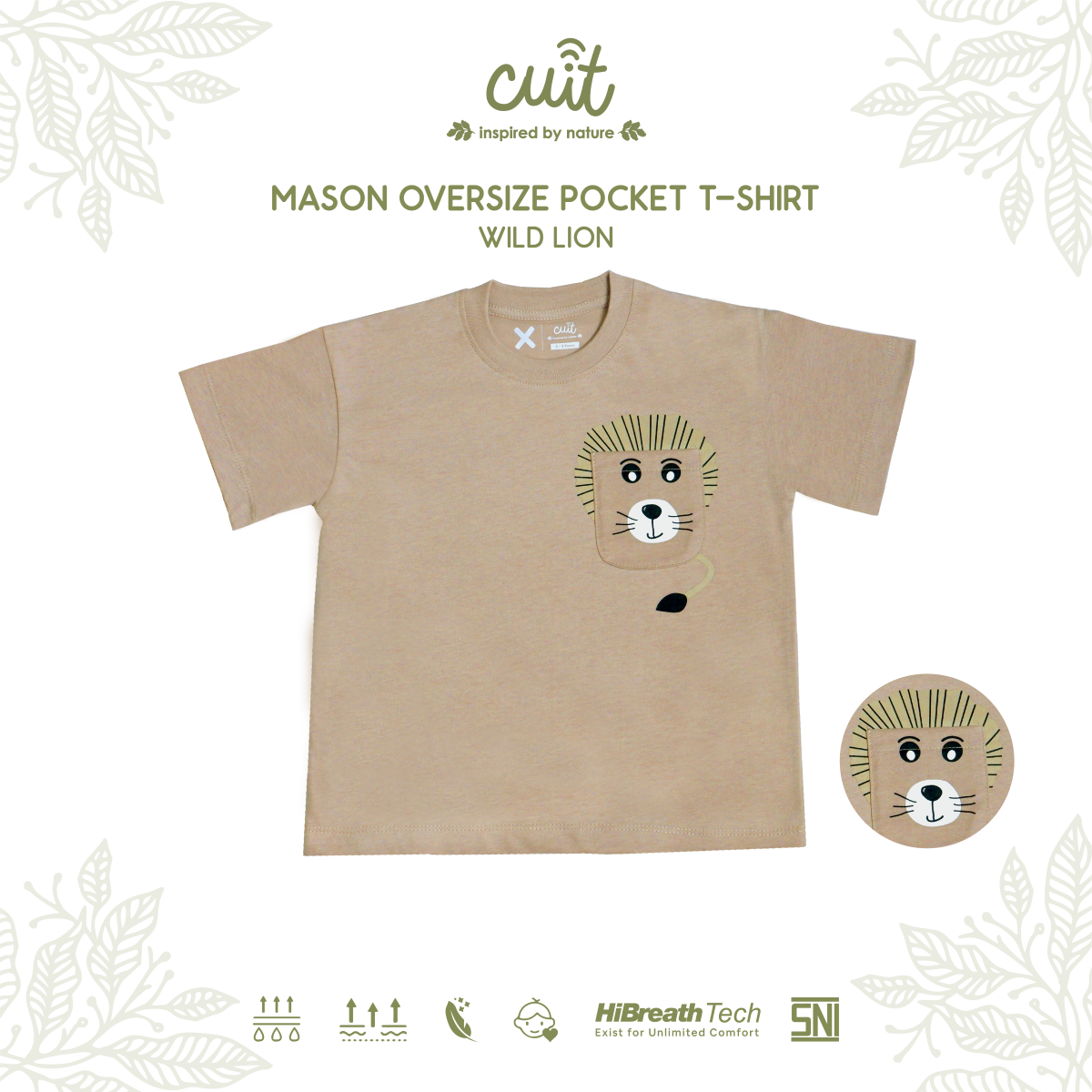 Mason Sensory Oversized Tee 1-6 Tahun
