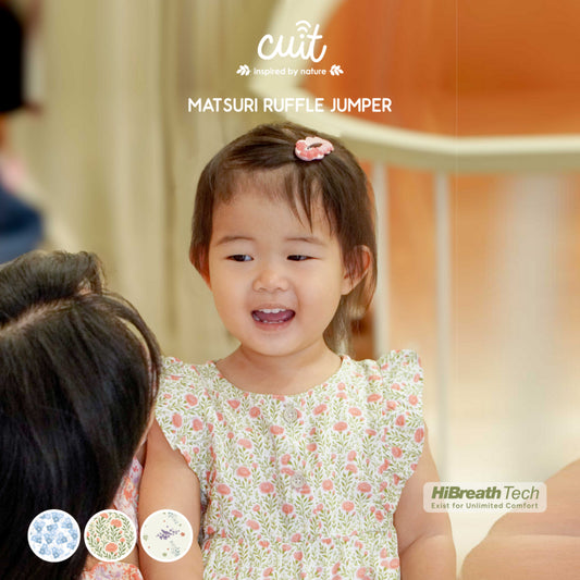 Cuit Matsuri Ruffle Romper Dress Floral 3 Bulan - 2 Tahun