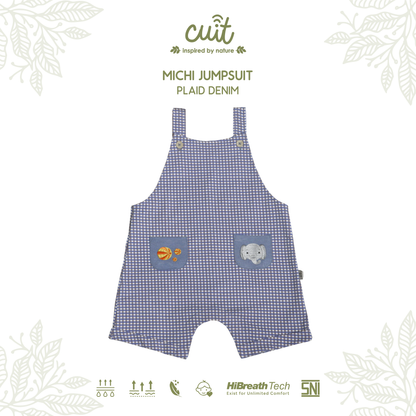 Cuit Michi Overall Jumpsuit 1-4 Tahun