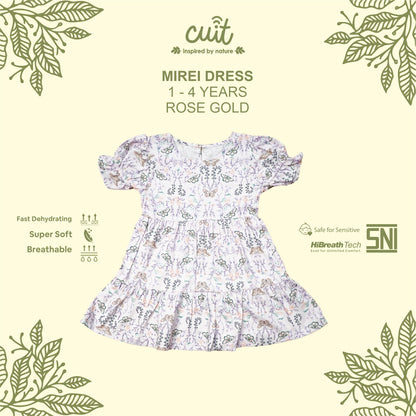Cuit Mirei Dress Anak Tangan Pendek 1-4 Tahun